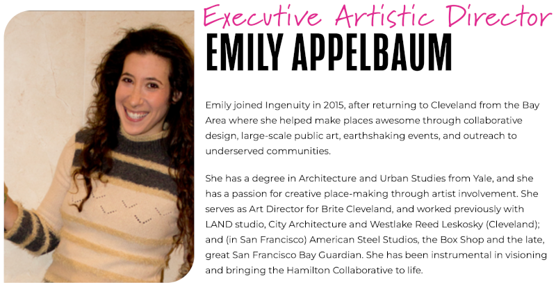 Ingenuity Cleveland Executive Artistic Director Emily Appelbaum
