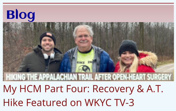 My HCM Part Four: Recovery & A.T. Hike Featured on WKYC TV-3