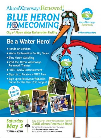 Akron Waterways Renewed! Blue Heron Homecoming