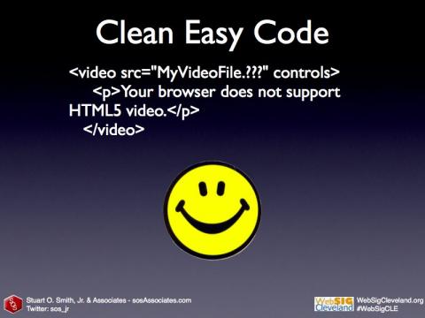 HTML5 Video: Clean, Easy Code
