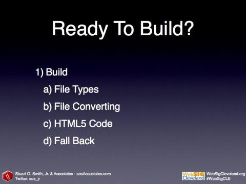 Let's build some HTML5 Video. Here are the steps...
