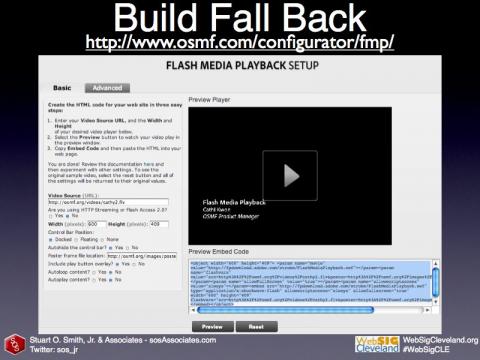 Flash Media Playback fall-back option