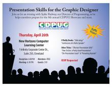 CDPUG Presentation Skills for the Graphic Designer 