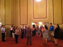 Ohio Theatre Lobby - Plain-looking walls