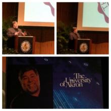 Apple Co-Founder Steve Wozniak's lecture at Akron University