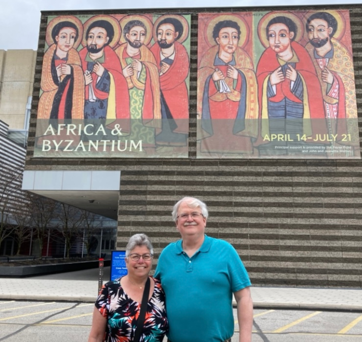 Julie and Stuart enjoyed visiting the Cleveland Museum of Art to be among the first to see the Africa & Byzantium exhibition.