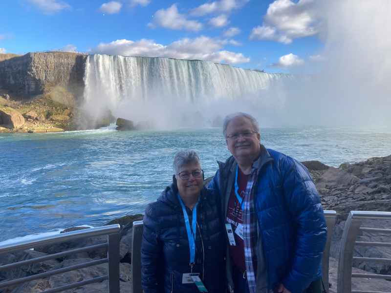 Day two, Tuesday, November 12, 2024 - We explored new observation deck at the river's edge after walking through 2,200-foot-long tunnel which used to take water away from the Niagara Parks Power Station.