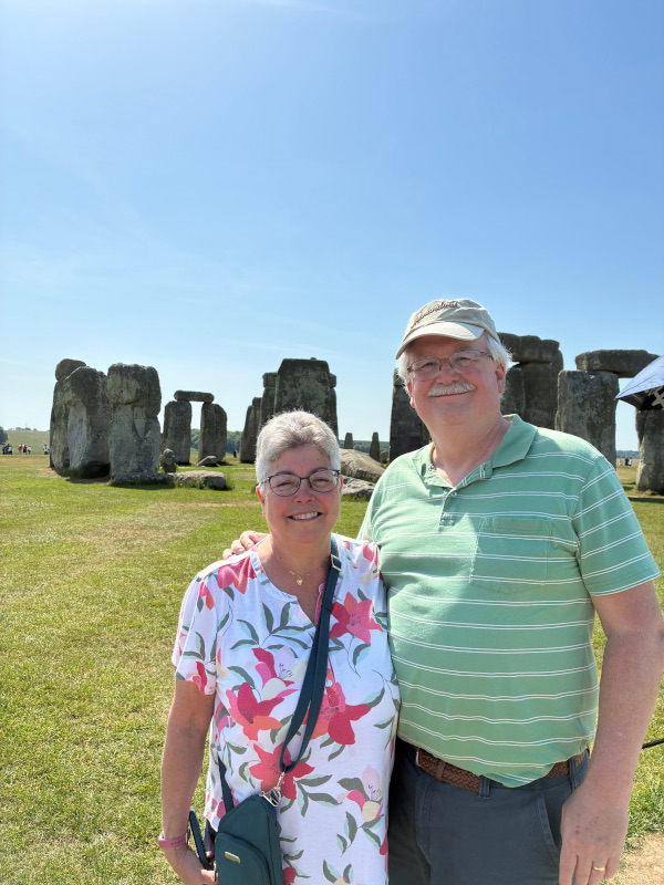 Sunday, May 24, 2026 - Julie and Stuart visit one of the most famous landmarks in the United Kingdom -- Stonehenge. This is Stuart's third time seeing this British cultural icon. and Julie's first visit. Sunday, May 24, 2026 - Julie and Stuart visit one of the most famous landmarks in the United Kingdom -- Stonehenge. This is Stuart's third time seeing this British cultural icon. and Julie's first visit.