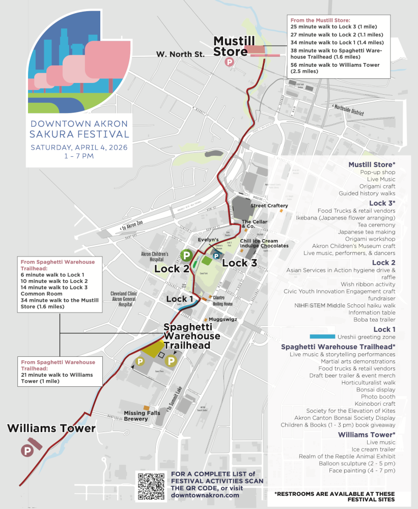 Saturday, April 4, 2026 - Activities map for the Akron Sakura Festival 2026! Saturday, April 4, 2026 - Activities map for the Akron Sakura Festival 2026!
