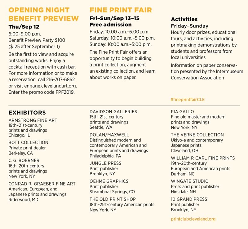 Fine Print Fair, University Circle