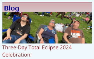 Blog post: Three-Day Total Eclipse 2024 Celebration!