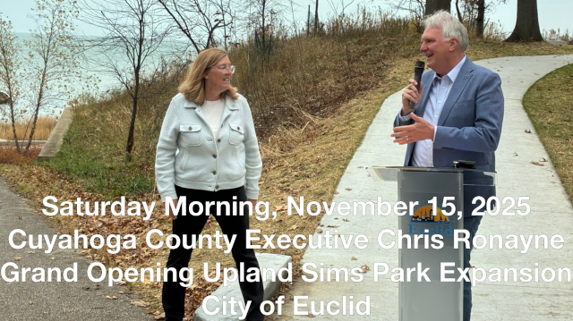 November 15, 2025 - Ribbon-cutting ceremony at the new Upland Sims Park expansion in the City of Euclid.