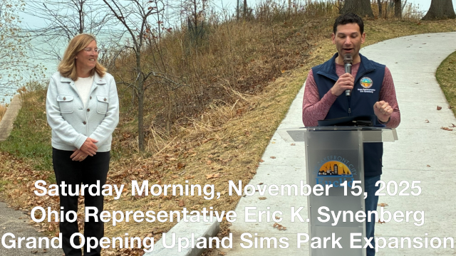 November 15, 2025 - Ribbon-cutting ceremony at the new Upland Sims Park expansion in the City of Euclid.