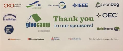 Cleveland GiveCamp Sponsors 2017