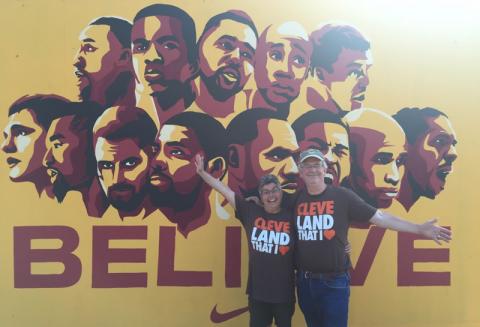 Julie & Stuart at the Cleveland Cavaliers NBA Championship Parade & Rally