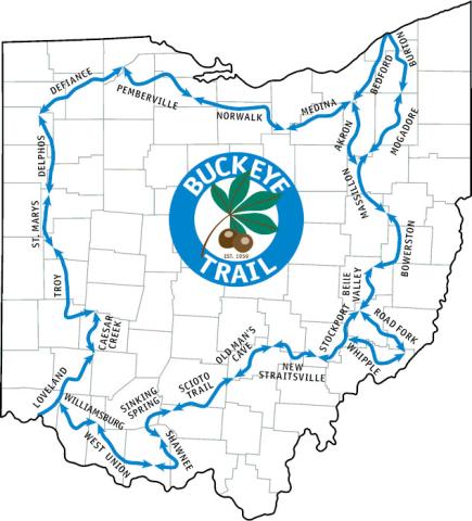 Ohio's Buckeye Trail is the longest trail within one state in the USA!!