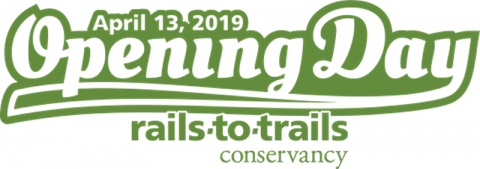 Rails-to-Trails Conservancy Opening Day for Trails! Saturday, April 13, 2019.