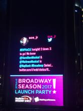 Our @sos_jr tweet up in lights on PlayhouseSquare's BIG outdoor sign!