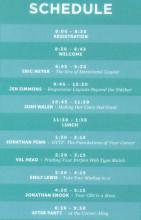 Rustbelt Refresh Conference Schedule