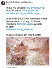 We did get our Yayoi Kusama: Infinity Mirrors tickets!!!