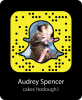 Snapchat Celeb: Audrey Spencer (@Cakes1todough1)